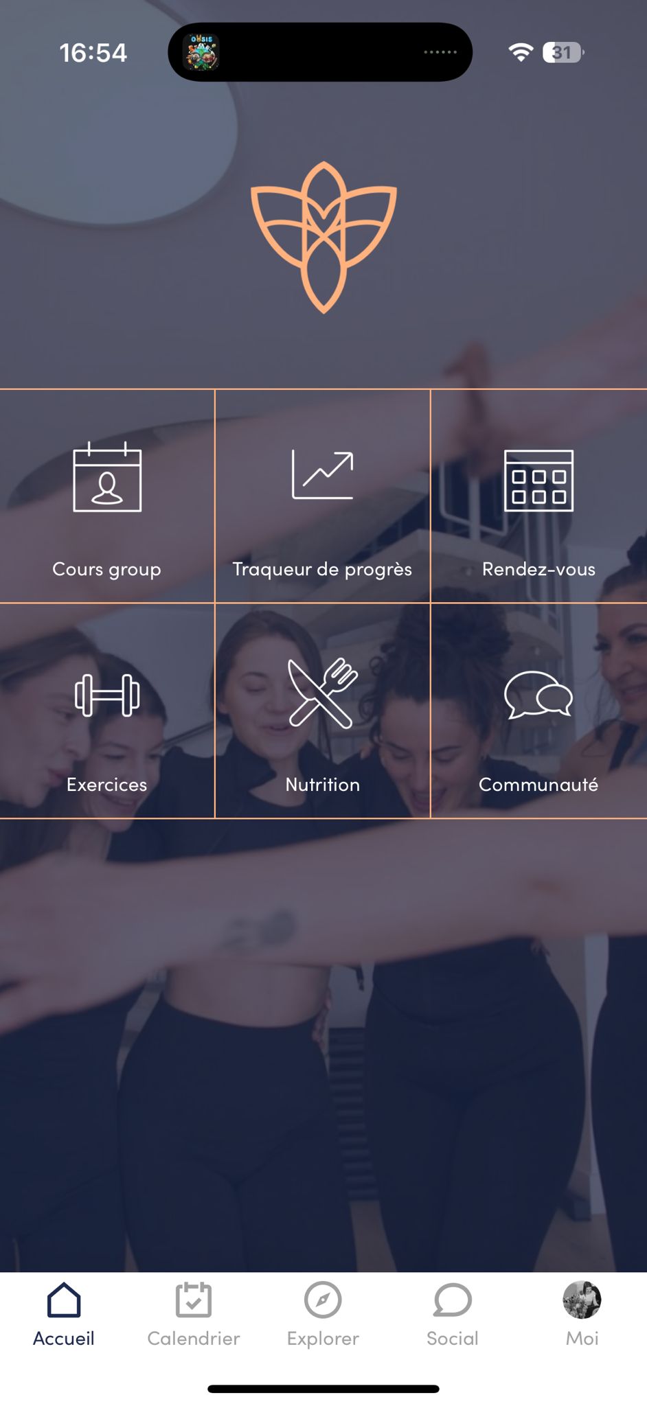 Interface de l’application SOREMA